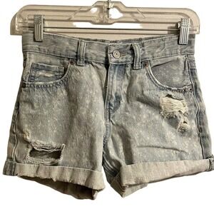Levi's Girlfriend Shorty Short Jean Shorts Size 14 Girl Blue Light Wash …